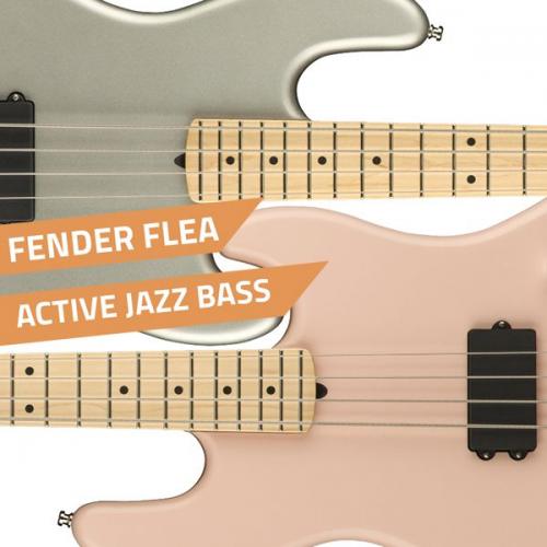 Pink And Silver Flea Basses