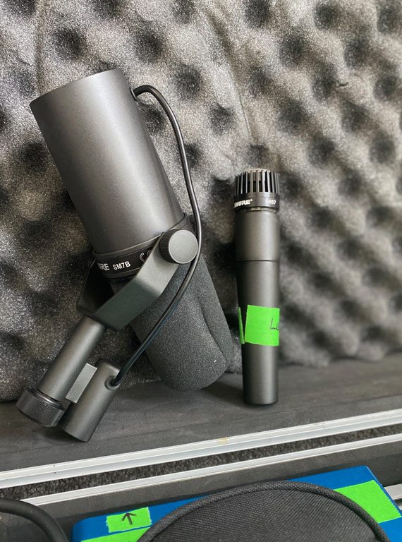 Shure SM7B and SM57