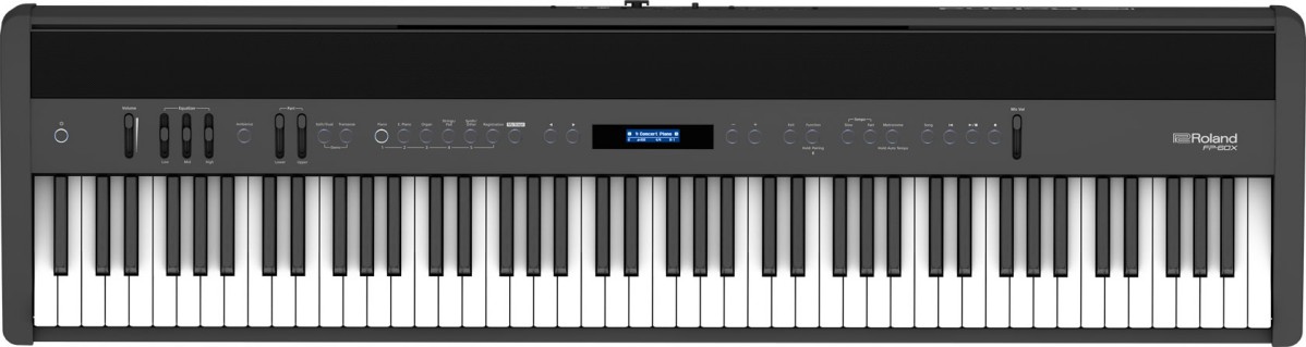 An image of Roland FP-60X 88 Note Compact Piano Black | PMT Online