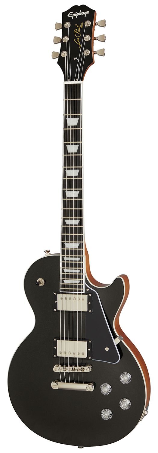 An image of Epiphone Les Paul Modern Electric Guitar, Graphite Black | PMT Online