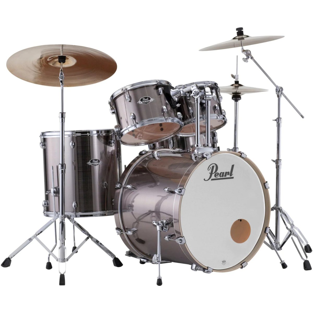 An image of B-Stock Pearl Export 5Pc Shell Pack, Smokey Chrome | PMT Online