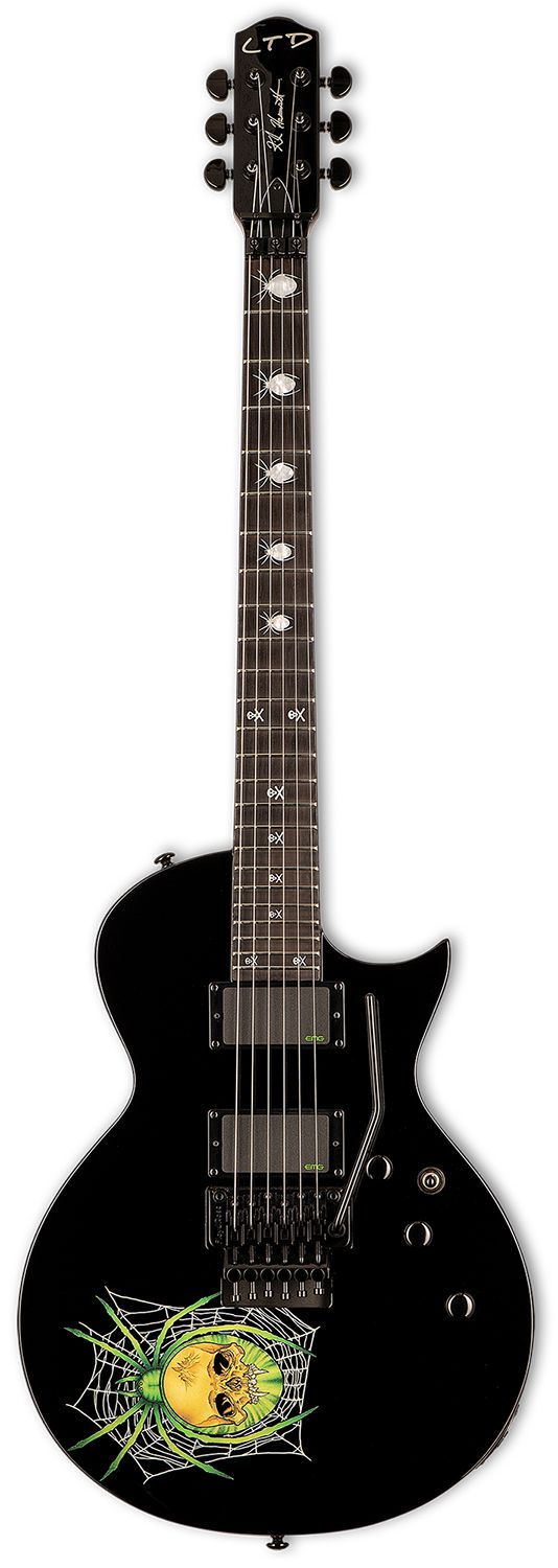 An image of ESP LTD KH3 Spider Kirk Hammett Signature Guitar, Black