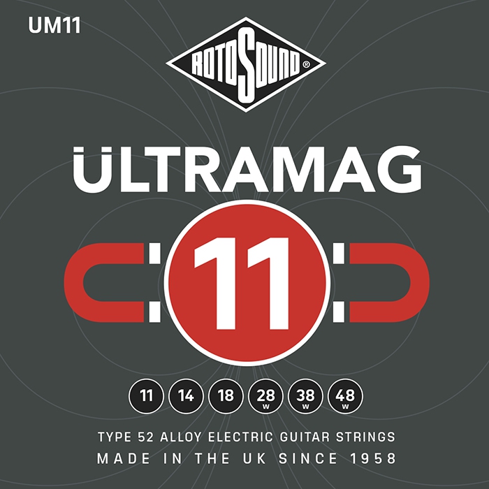 An image of Rotosound Ultramag Medium 11-48 Electric Guitar Strings  | PMT Online