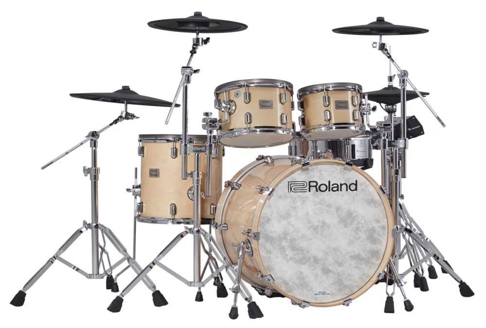 An image of Roland VAD706 V-Drums Acoustic Design Kit, Gloss Natural | PMT Online