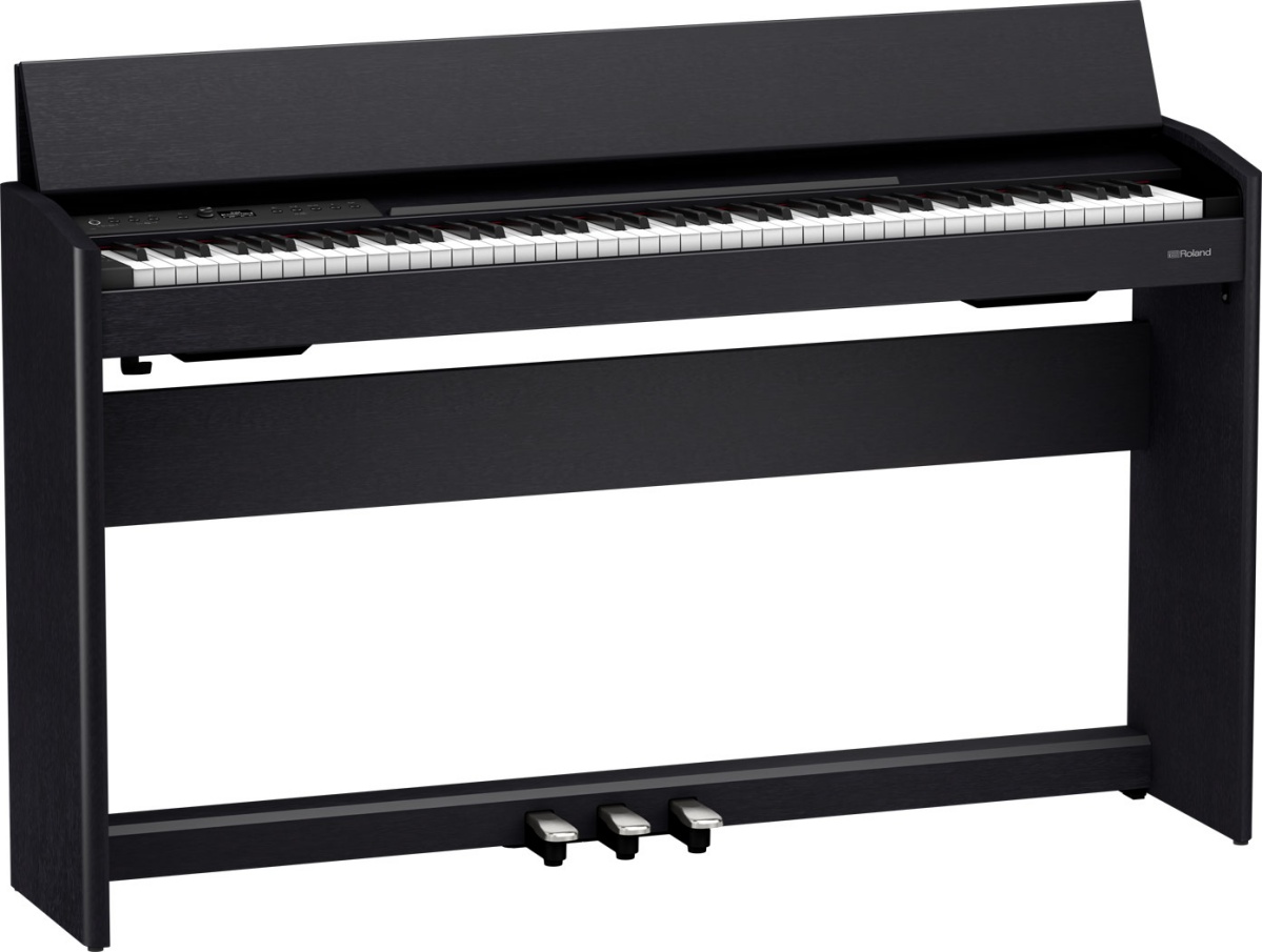 An image of Roland F701-CB Digital Piano Black | PMT Online