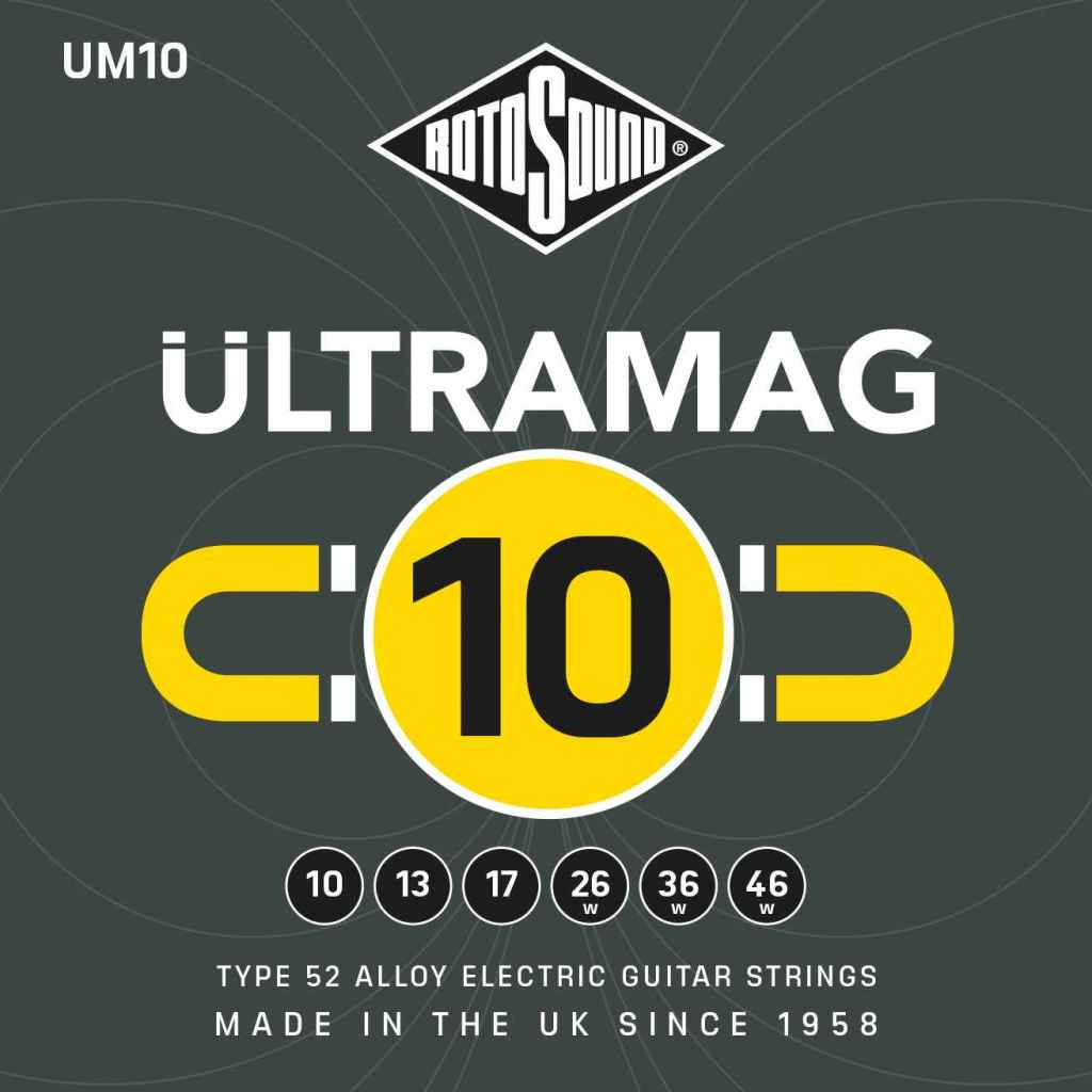 An image of Rotosound Ultramag Regular 10-46 Electric Guitar Strings | PMT Online