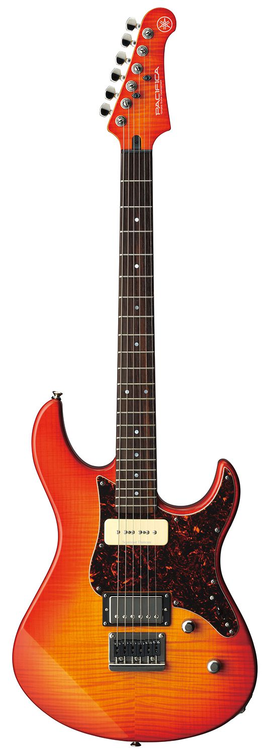 An image of Yamaha Pacifica 611HFM Guitar, Light Amber Burst | PMT Online