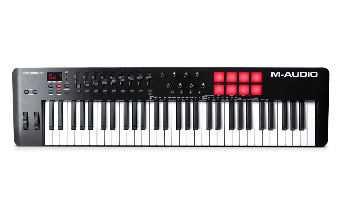 An image of M-Audio Oxygen 61 MK V USB MIDI Keyboard | PMT Online