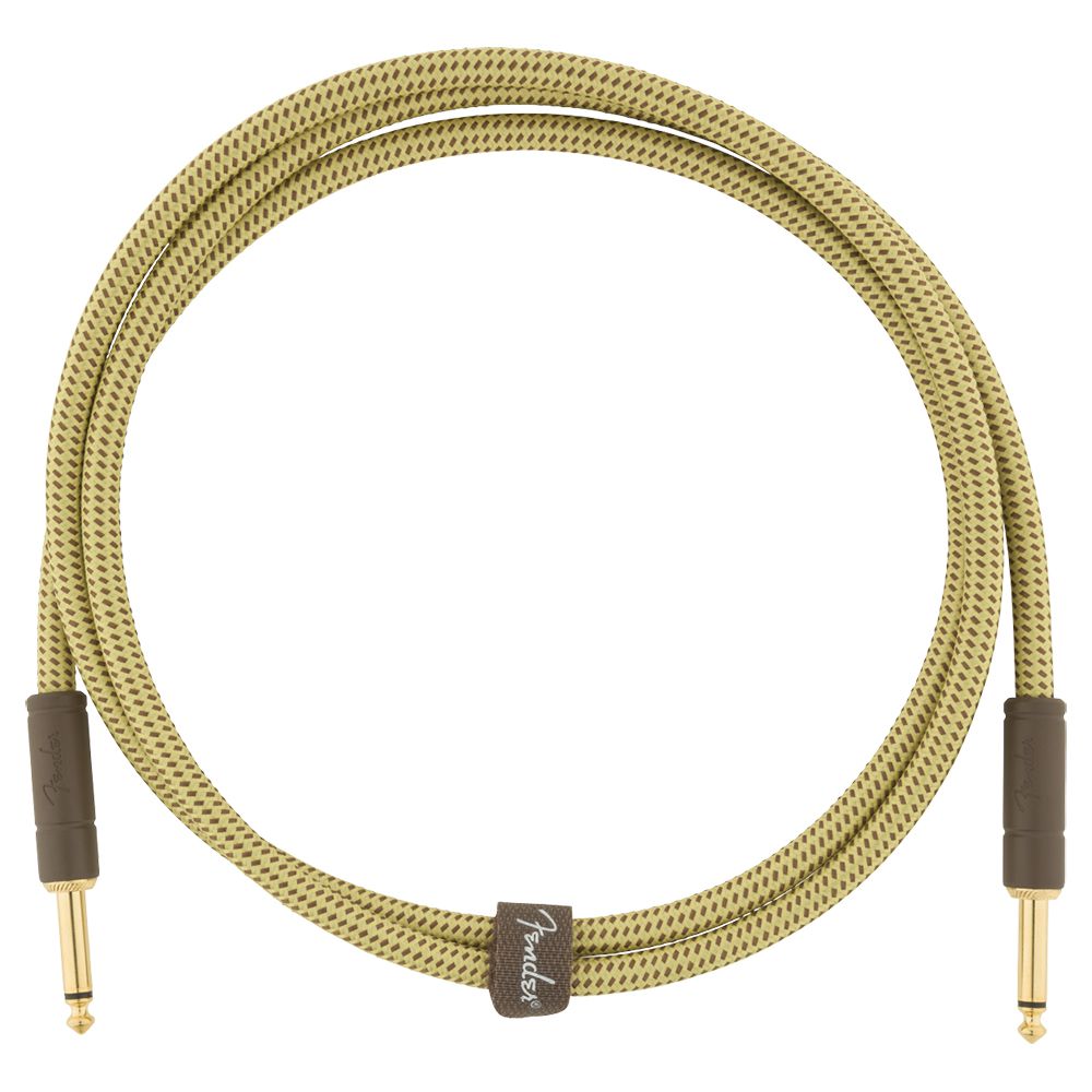 An image of Fender Deluxe Series Instruments Cable Straight 5ft, Tweed | PMT Online