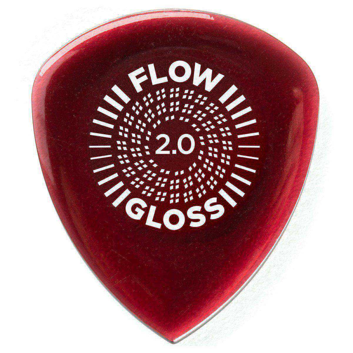 An image of Dunlop Flow Gloss 2.00mm Players (3 Pack) | PMT Online