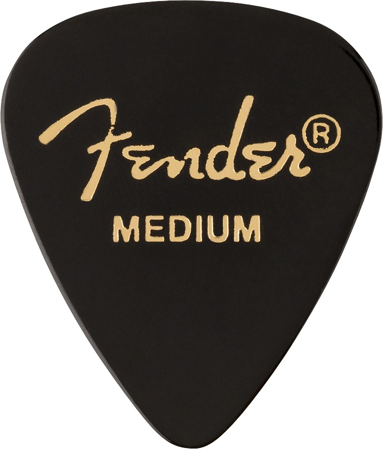 An image of Fender 351 Shape Medium Premium Picks 12 Pack, Black | PMT Online
