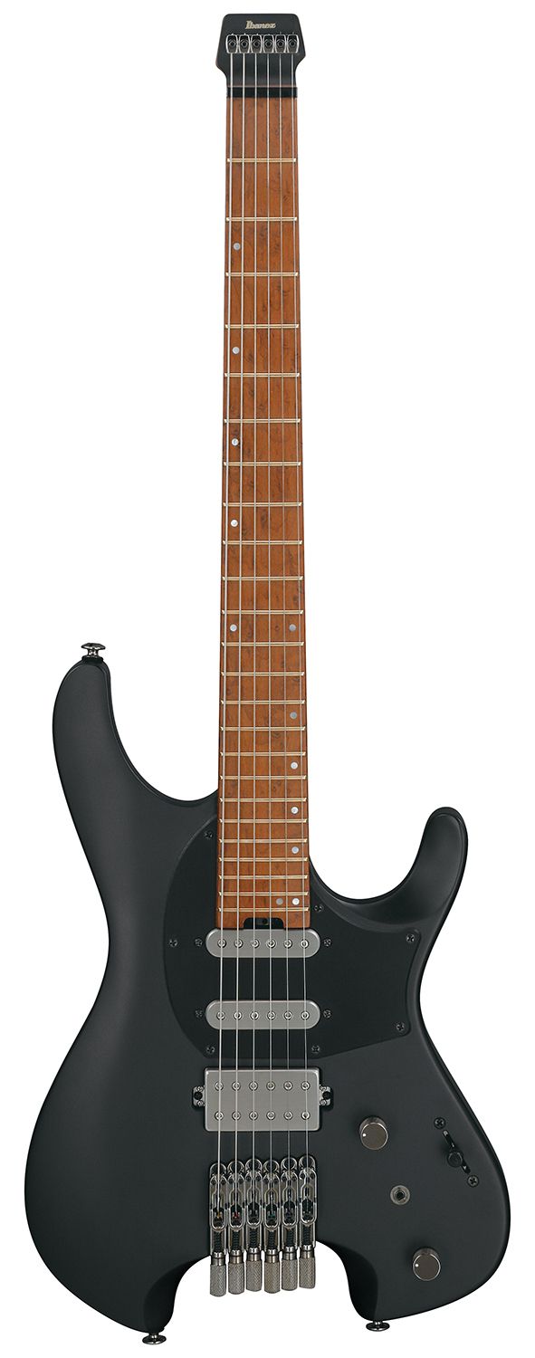 An image of Ibanez Q54-BKF Q Series Headless HSS Guitar, Black Flat | PMT Online