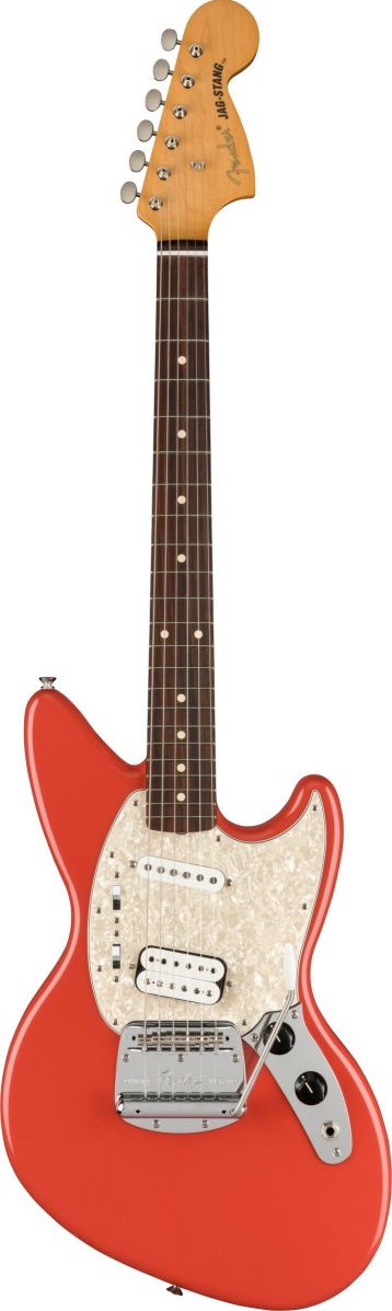 An image of Fender Kurt Cobain Jag-Stang RW Fiesta Red | PMT Online