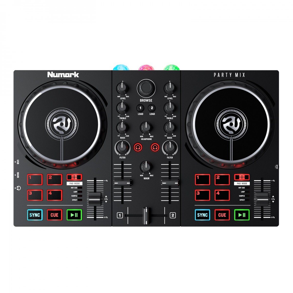 An image of Numark Party Mix II DJ Controller | PMT Online