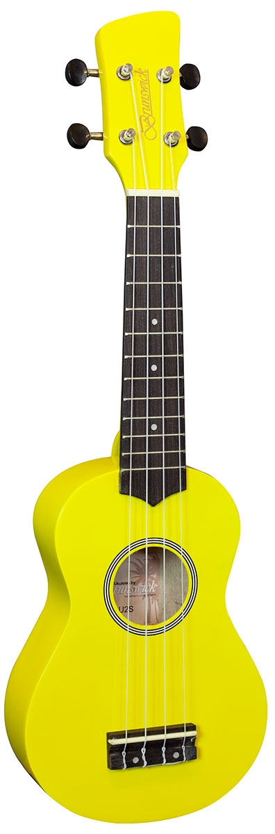 An image of Brunswick Ukulele Soprano Yellow D - Gift for a Musician | PMT Online