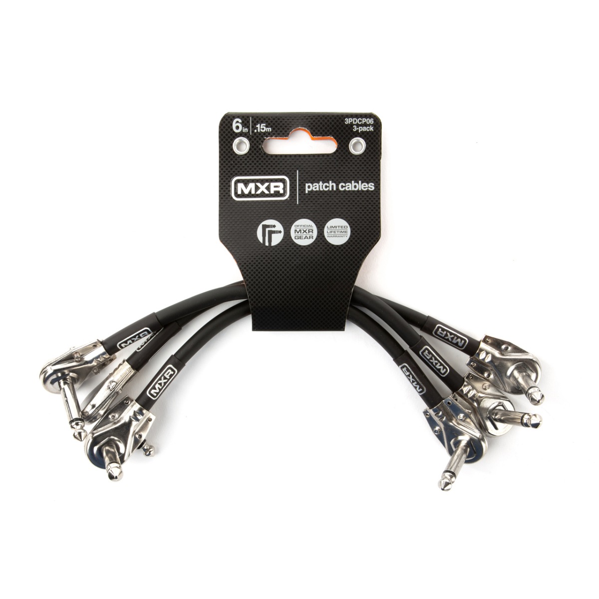 An image of MXR Cable Patch Cable 6 Inch - 3 Pack | PMT Online