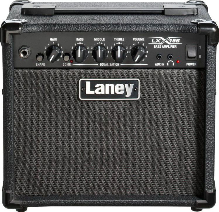 An image of Laney LX15B 15 Watt Bass Combo Amp, Black | PMT Online