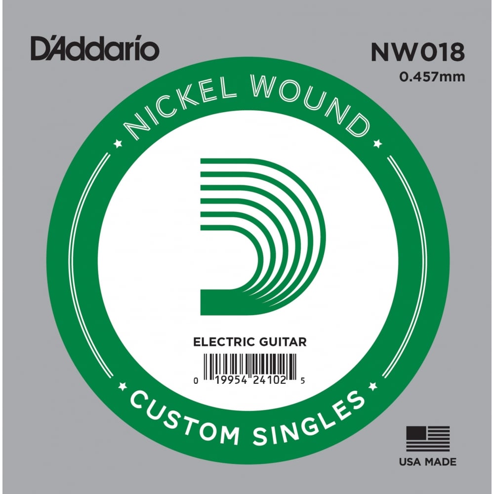 An image of D'Addario XL Nickel Wound .018 Electric Guitar Single String | PMT Online