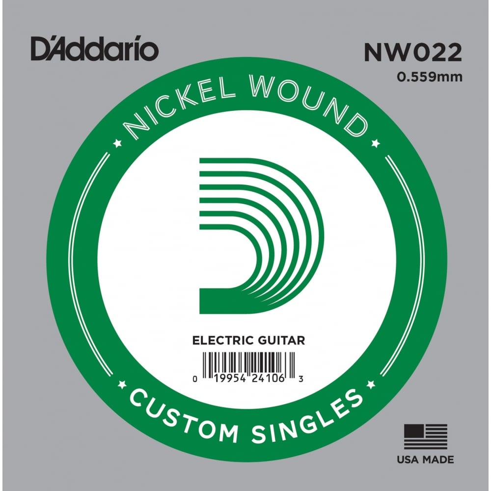 An image of D'Addario XL Nickel Wound .022 Electric Guitar Single String | PMT Online