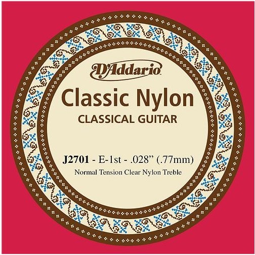 An image of D'Addario J2701 Nylon Classical Guitar Single String First String | PMT Online
