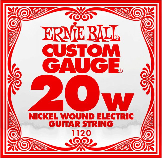 An image of Ernie Ball 1120 .020 Nickel Wound Single String | PMT Online