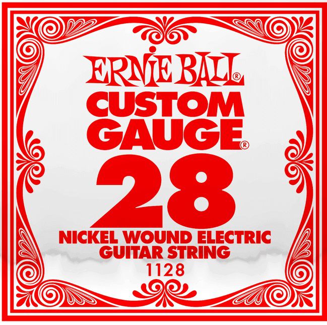 An image of Ernie Ball 1128 .028 Nickel Wound Single String | PMT Online