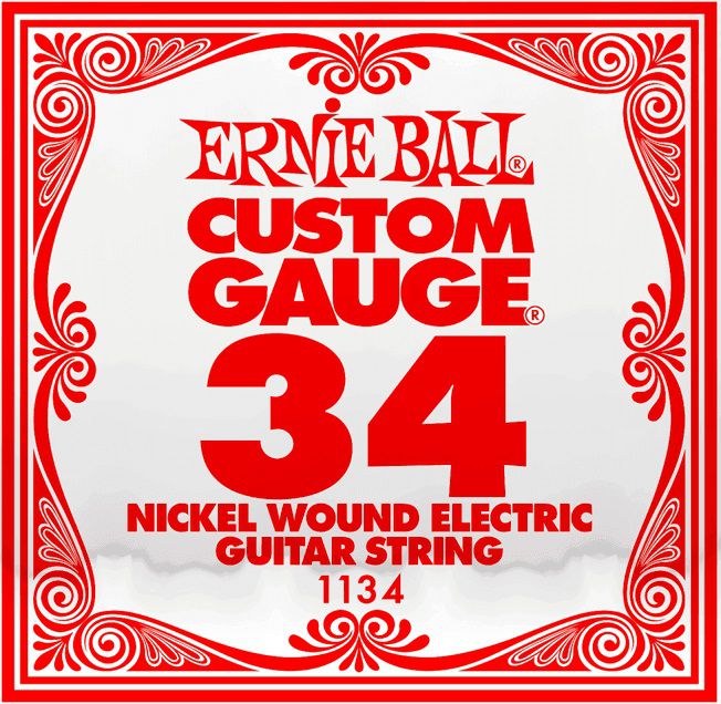 An image of Ernie Ball 1134 .034 Nickel Wound Single String | PMT Online