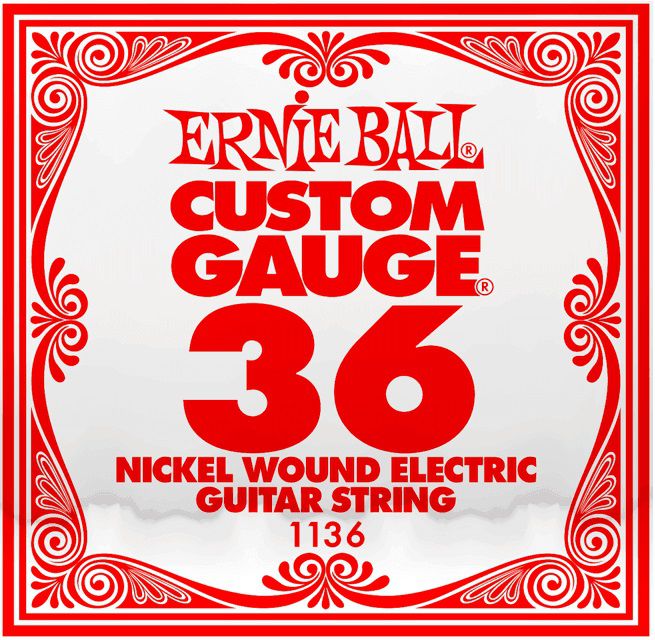 An image of Ernie Ball 1136 .036 Nickel Wound Single String | PMT Online
