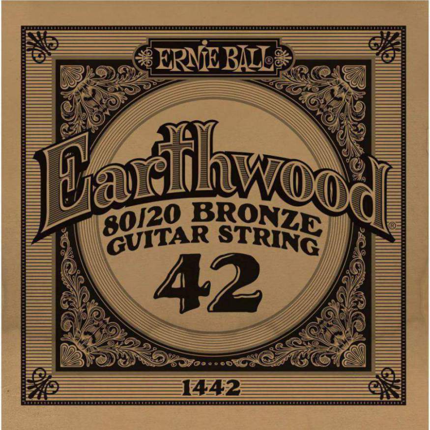 An image of Ernie Ball 1442 .042 Earthwood Acoustic 80/20 Bronze | PMT Online