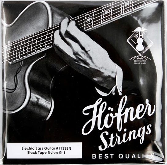 An image of Hofner H1133BN Nylon Flatwound Beatles Bass Strings 55-110 | PMT Online