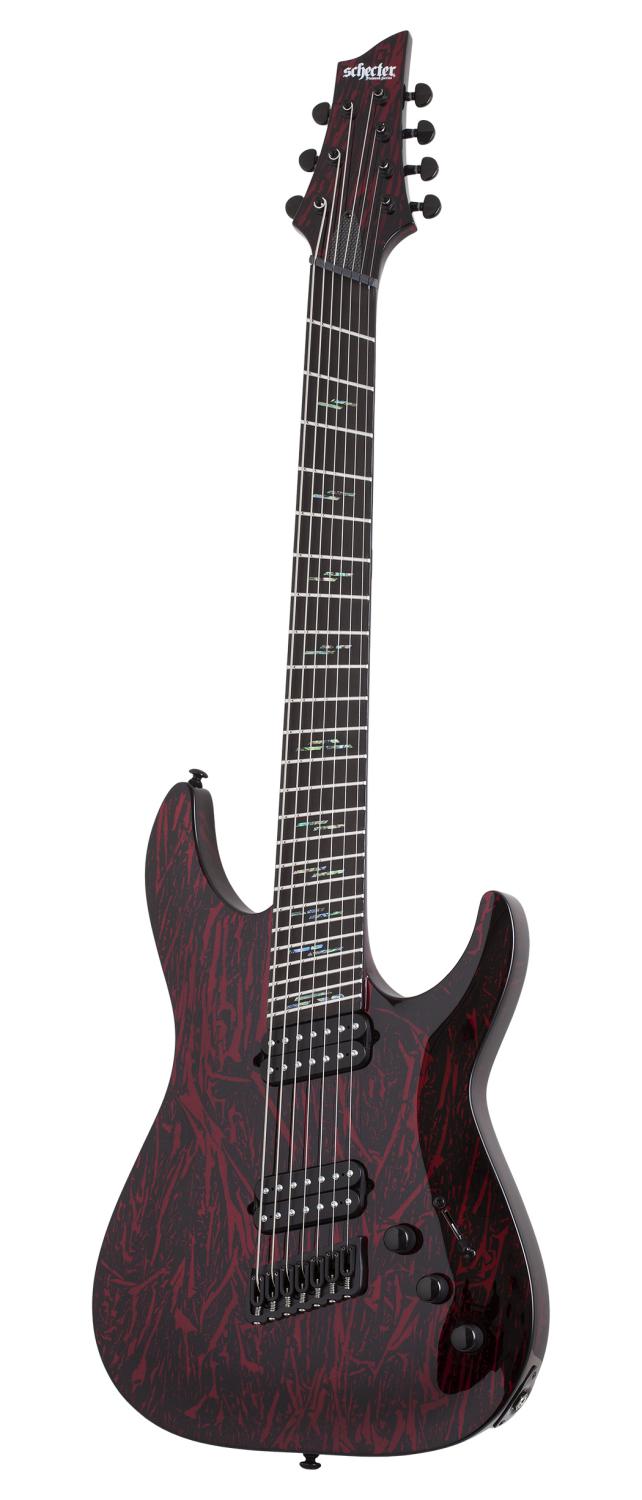 An image of Schecter C-7 MS Silver Moutain, Blood Moon | PMT Online