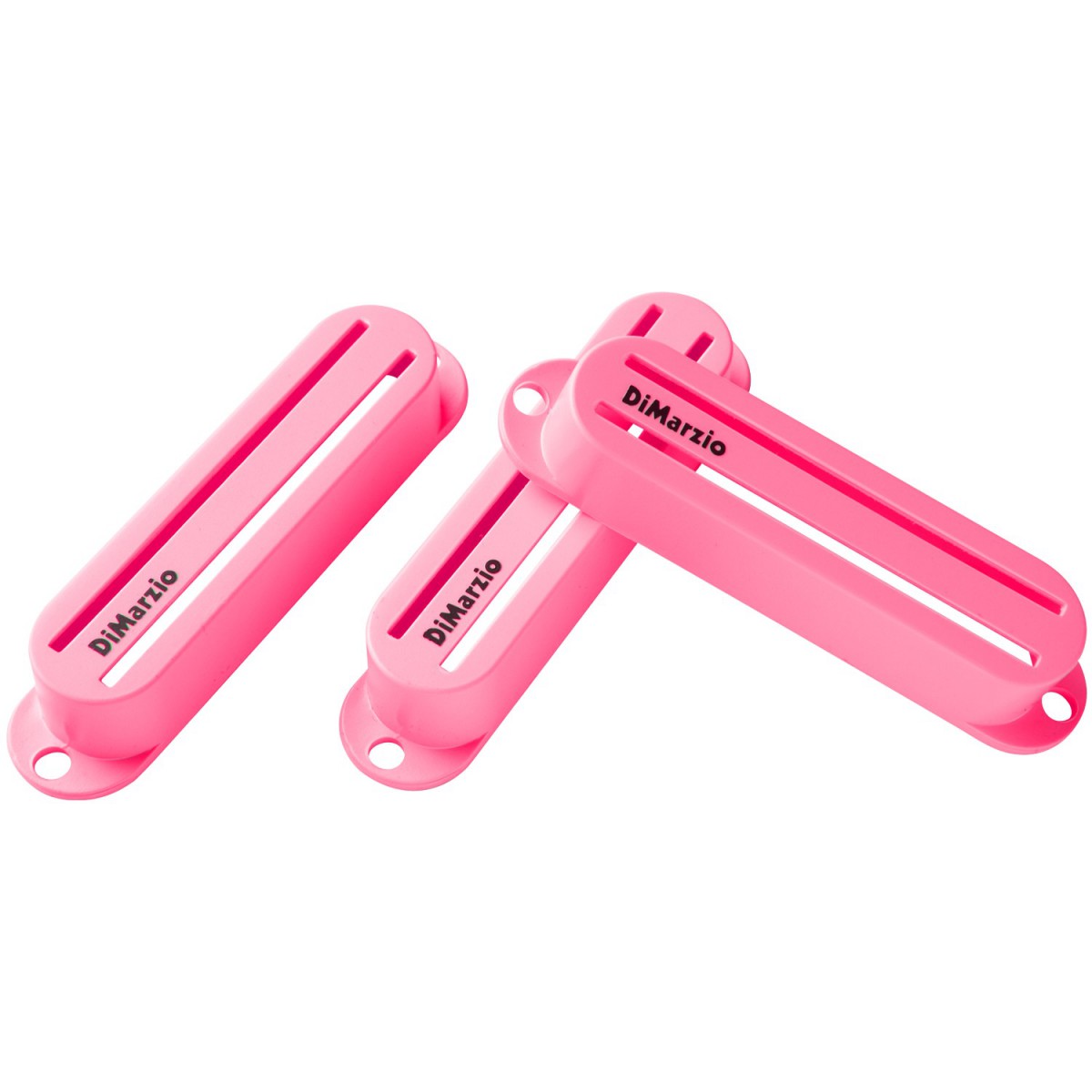 An image of DiMarzio Fast Track Pickup Covers, 3 Pack, Pink | PMT Online