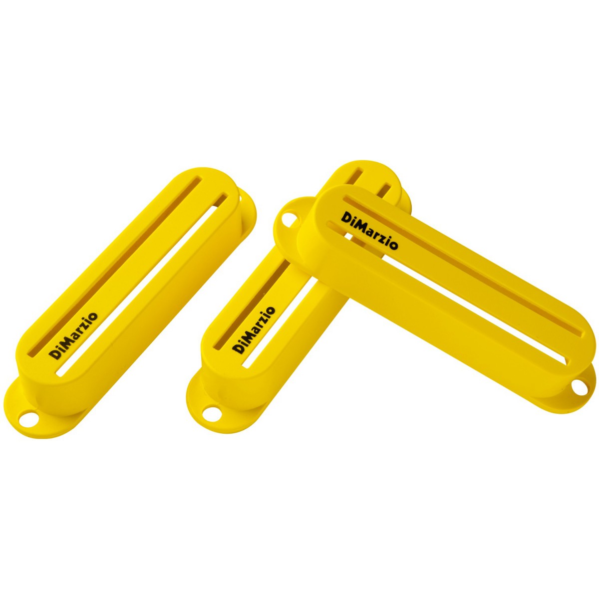 An image of DiMarzio Fast Track Pickup Covers, 3 Pack, Yellow | PMT Online