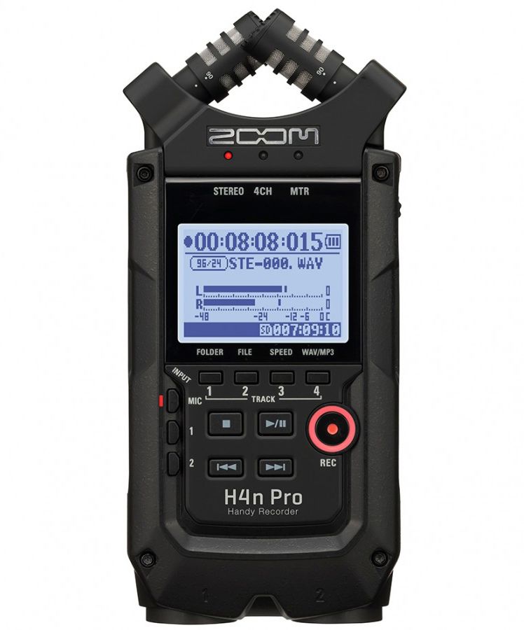 An image of Zoom H4n Pro Handy Recorder Black | PMT Online