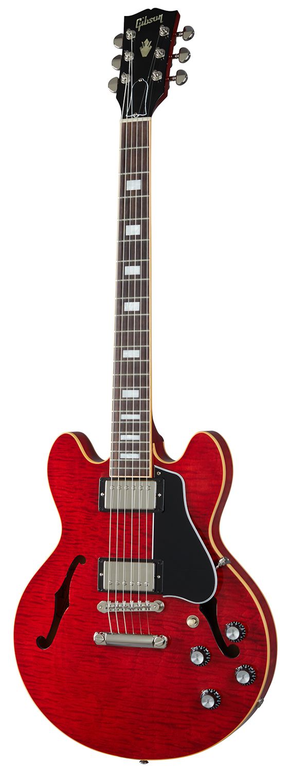 An image of Gibson ES-339 Figured Electric Guitar, Sixties Cherry