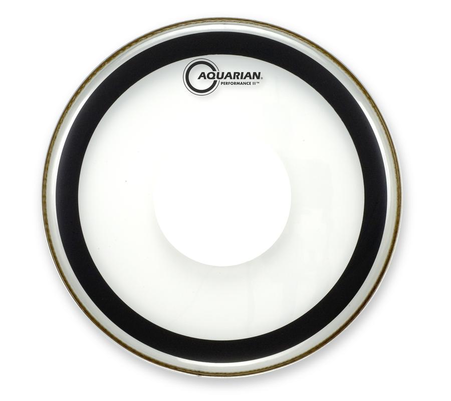 An image of Aquarian 12" Performance II Clear with Power Dot Drumhead | PMT Online