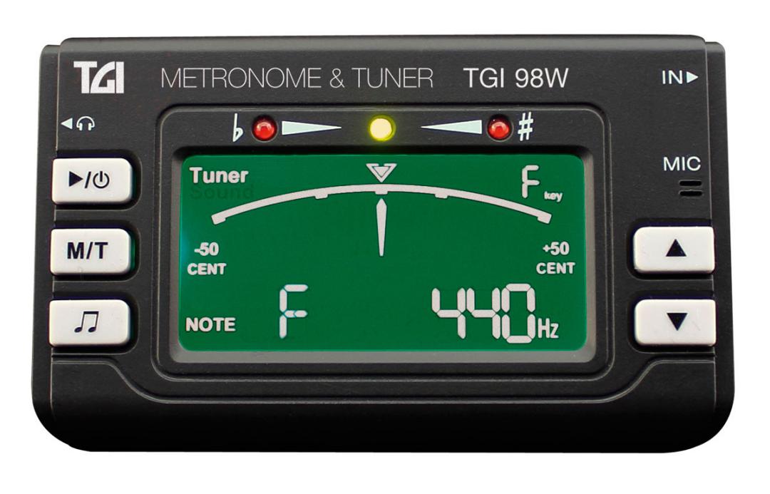 An image of TGI Woodwind Brass Digital Tuner And Metronome With Clip On Mic | PMT Online