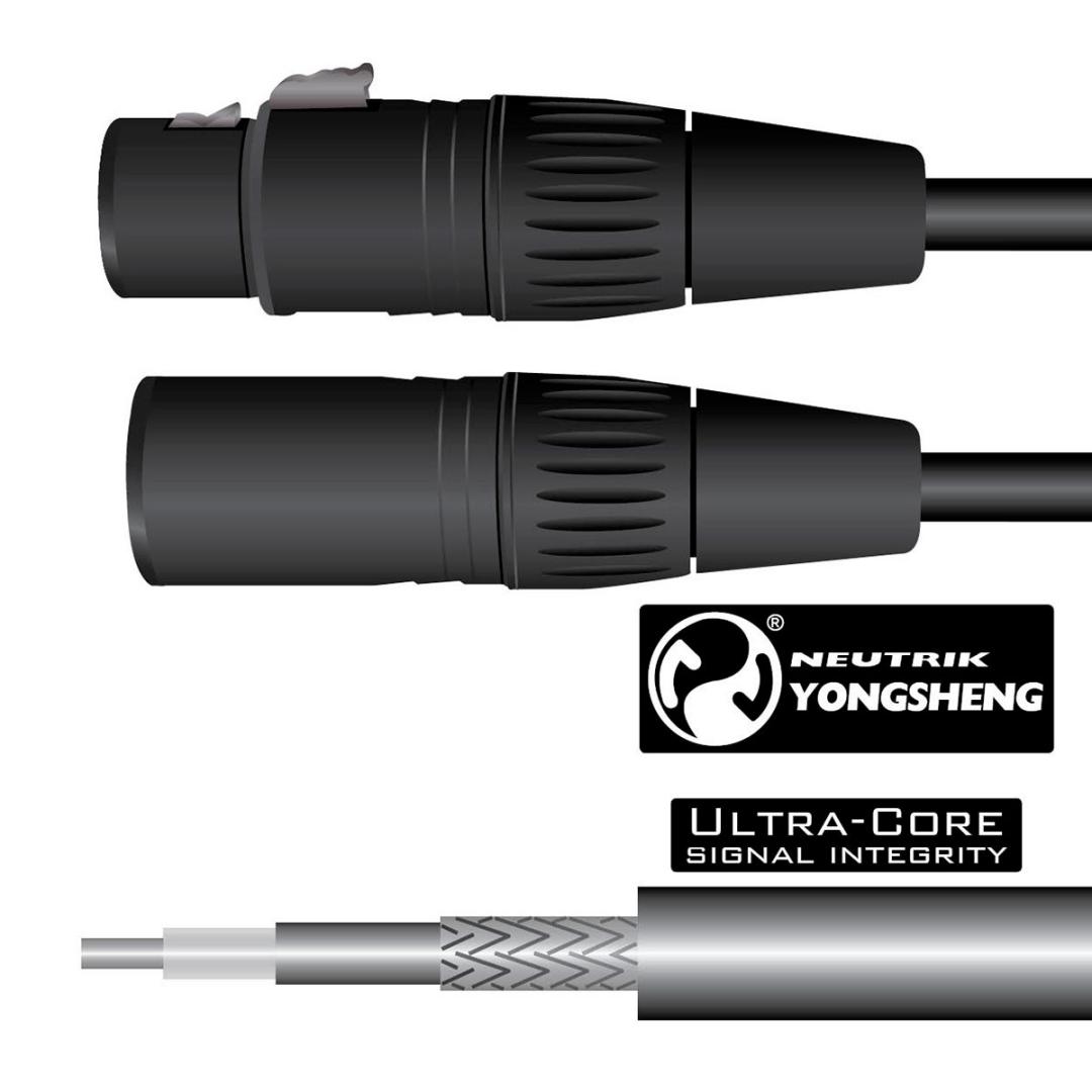 An image of TGI Microphone Cable Xlr-xlr 6m 20ft Premium Neutrick Connectors | PMT Online