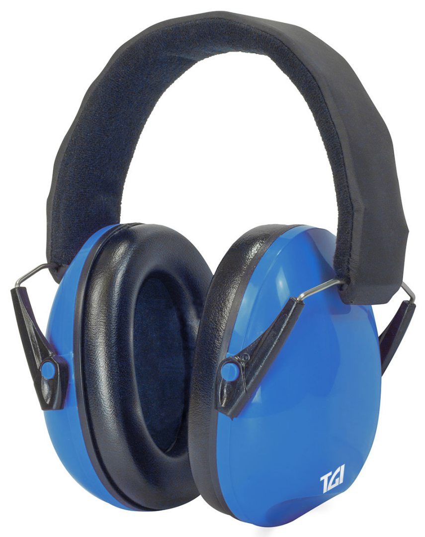 An image of TGI Junior Ear Defenders Blue | PMT Online