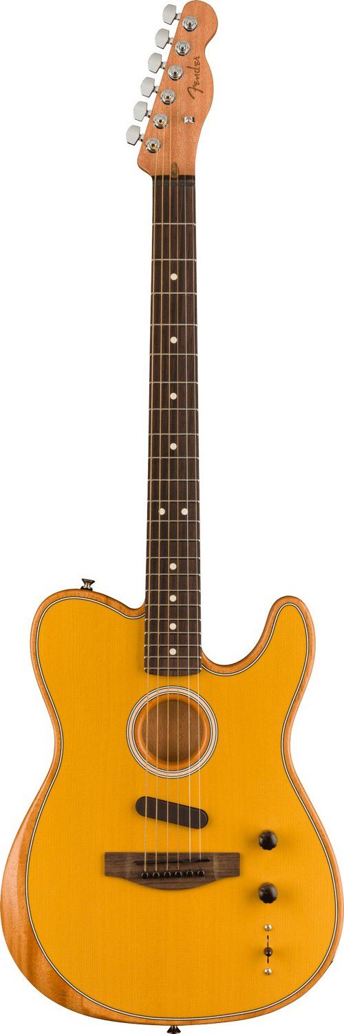 An image of Fender Acoustasonic Player Telecaster Butterscotch Blonde | PMT Online