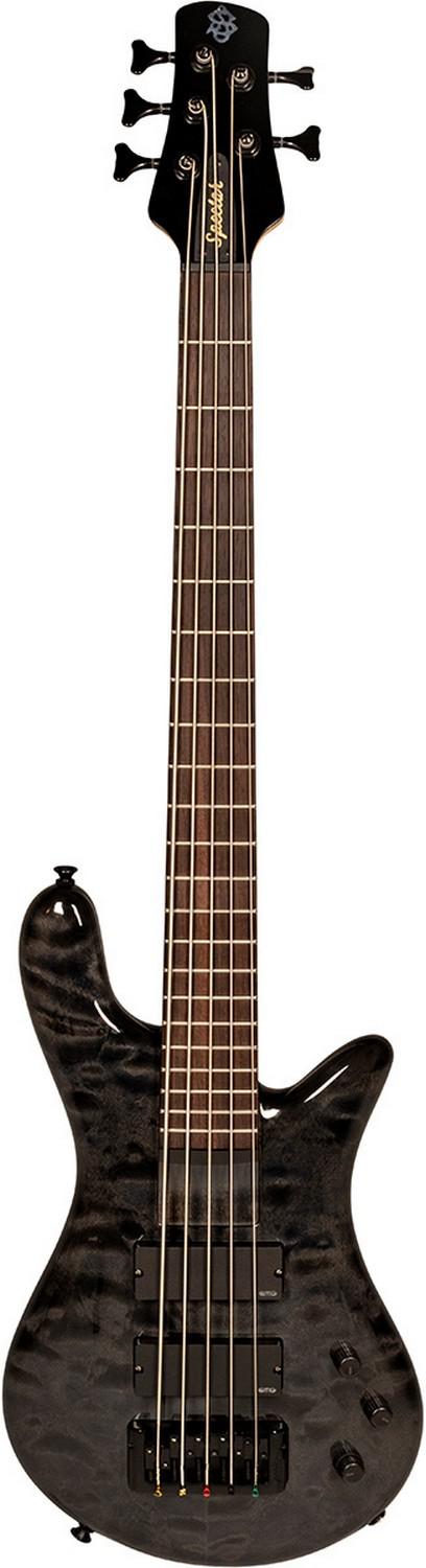 An image of Spector Bantam 5 5-String Electric Bass, Black Stain Gloss