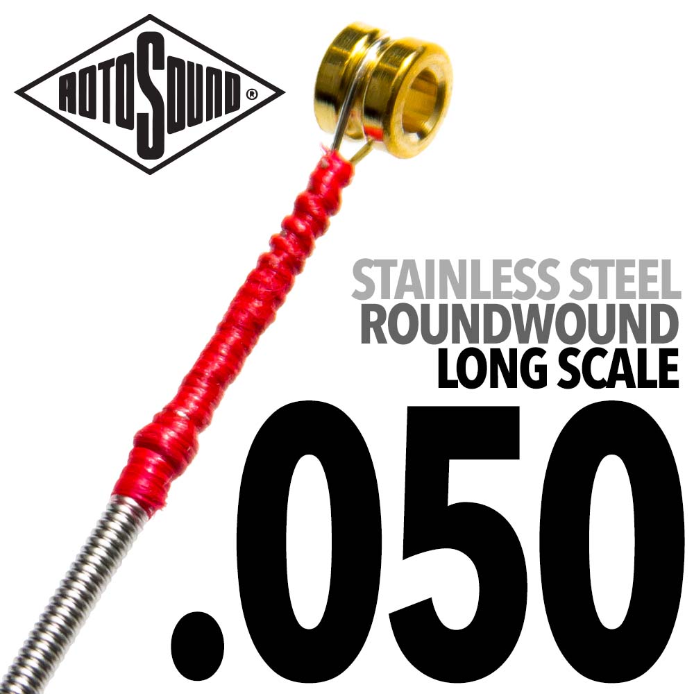 An image of Rotosound SBL050 Stainless Steel Single Bass String, 0.50 | PMT Online