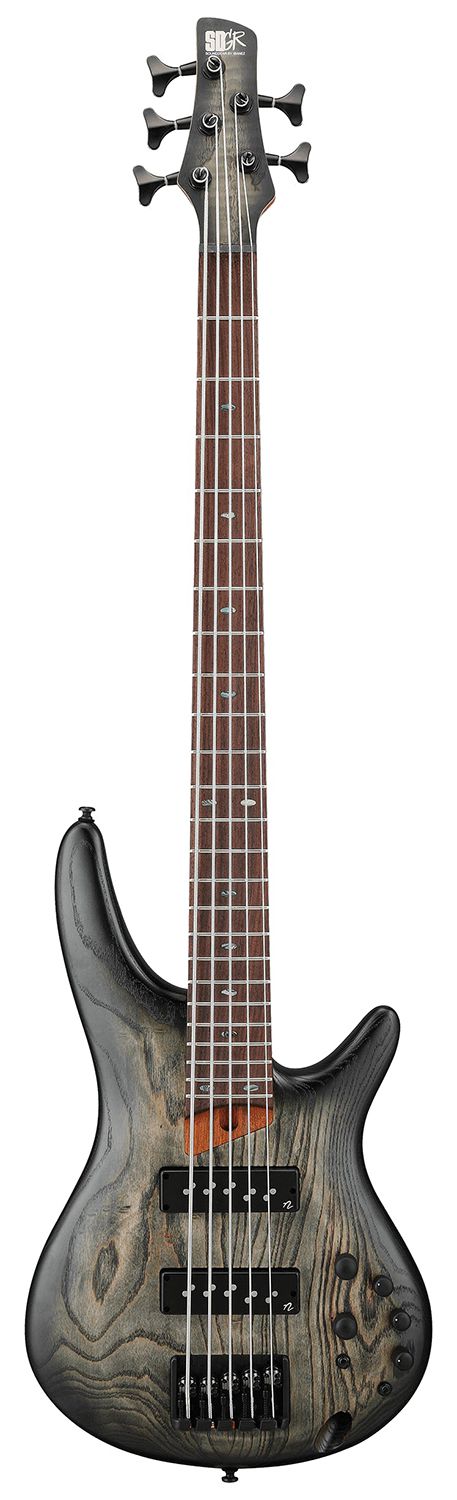 An image of Ibanez SR605E-BKT 5-String Electric Bass Guitar Black Stained Burst | PMT Online