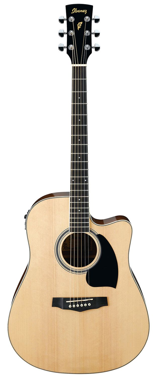 An image of Ibanez PF15ECE Electro Acoustic Guitar - Natural | PMT Online
