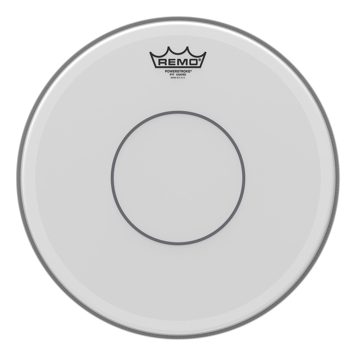 An image of Remo Powerstroke 77 Coated 14" Clear Dot Snare Drumhead | PMT Online