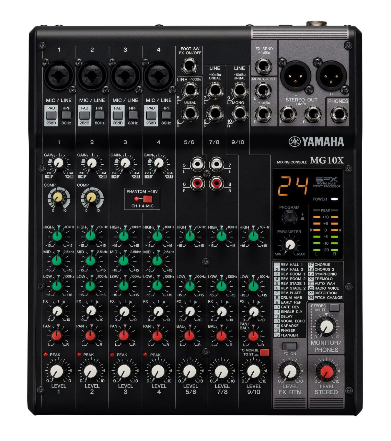 An image of Yamaha MG10X CV Mixing Console | PMT Online