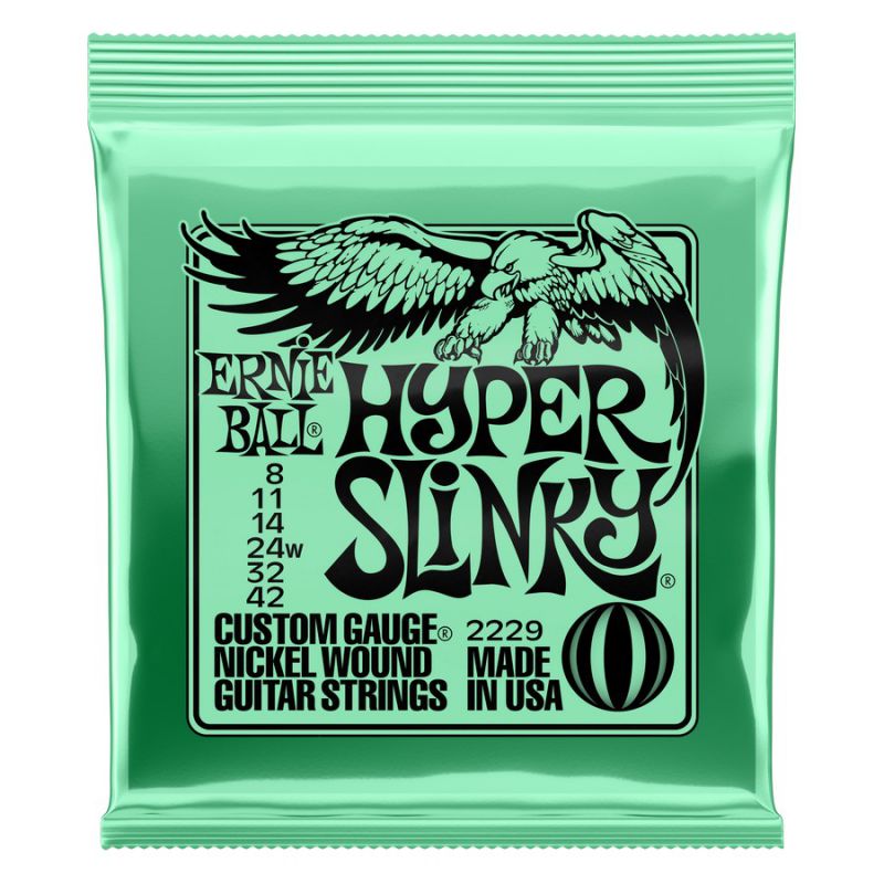 An image of Ernie Ball Hyper Slinky Nickel Wound Electric Guitar Strings | PMT Online