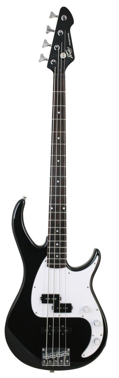 An image of Peavey Milestone Bass Guitar RW, Black | PMT Online