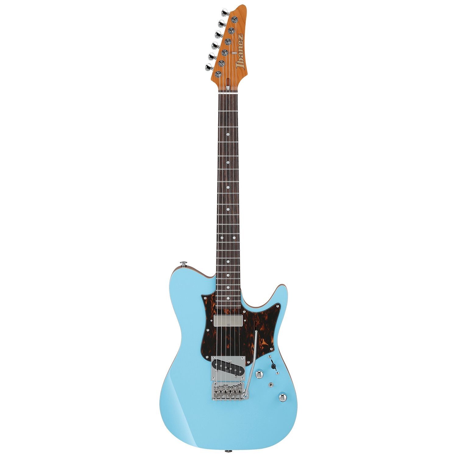 An image of Ibanez TQMS1 Tom Quayle Signature Guitar, Celeste Blue | PMT Online