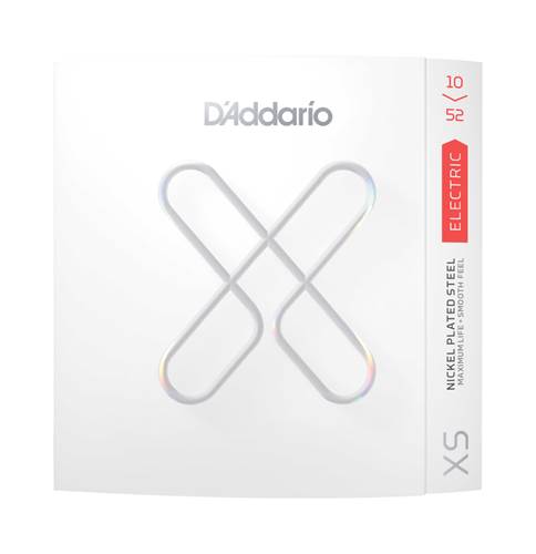 An image of DAddario XS Nickel Coated Electric Guitar Strings, XSE1052, 10-52, Light Top/Hea...
